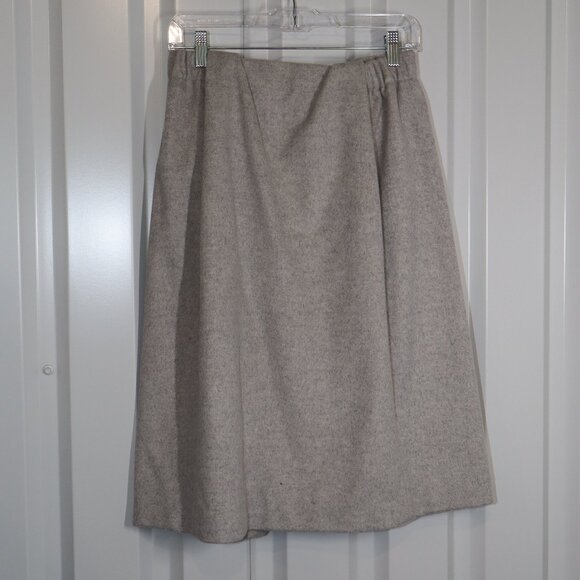Kenta Matsushige Women's Minimalist Wool Gray Skirt A-Line Size EU38 US 6 Japan - Picture 1 of 9